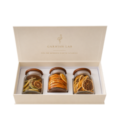 The Citrus Collection dried citrus gift set with orange, lemon and lime garnishes by Garnish Lab